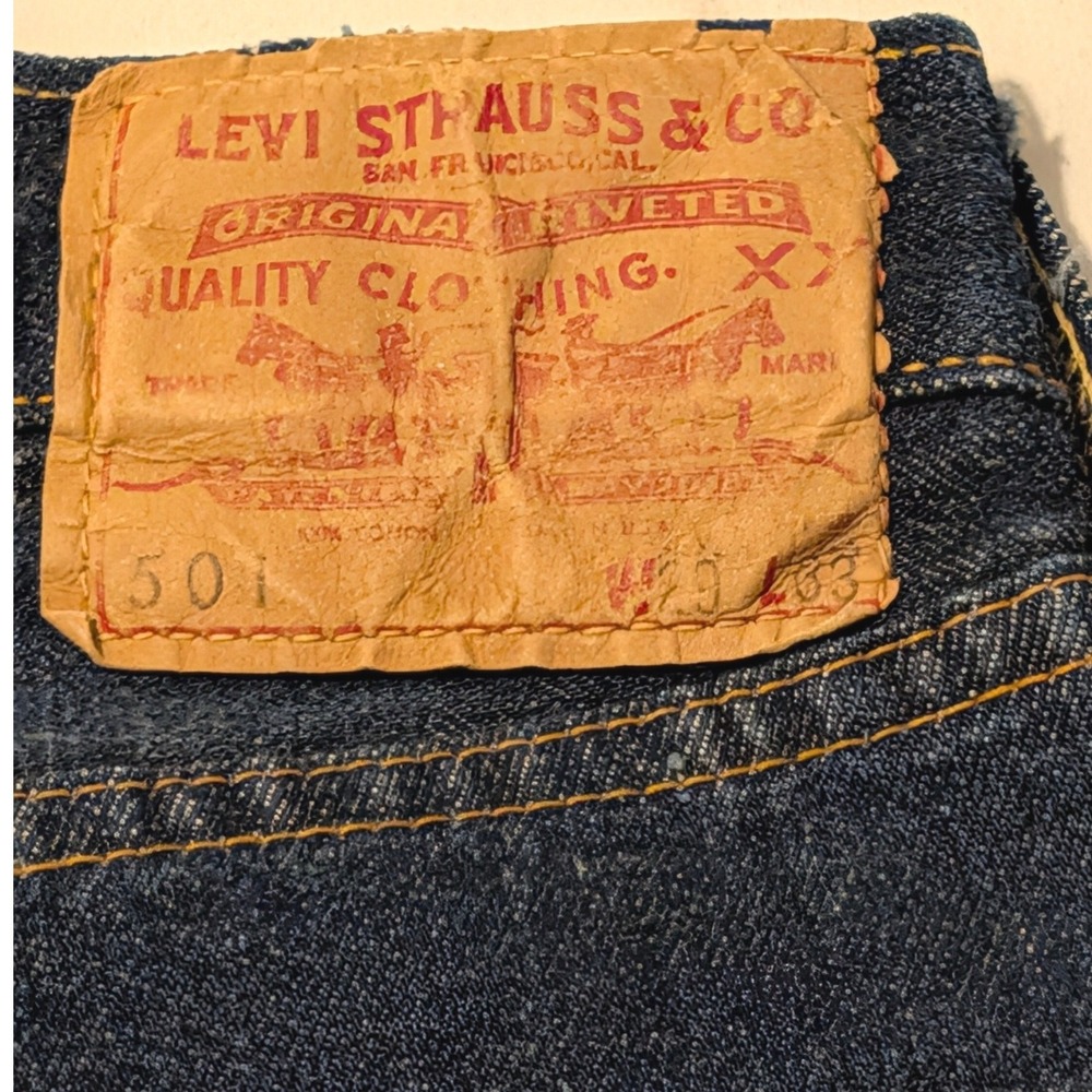 Vintage 60s Levi's 501 Big E Shrink To Fit Number 8 Jeans Men 29x33 (27x29)